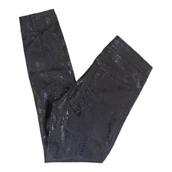 Lola & Sophie Snake Print Black Skinny Pants - Picture 4 of 12